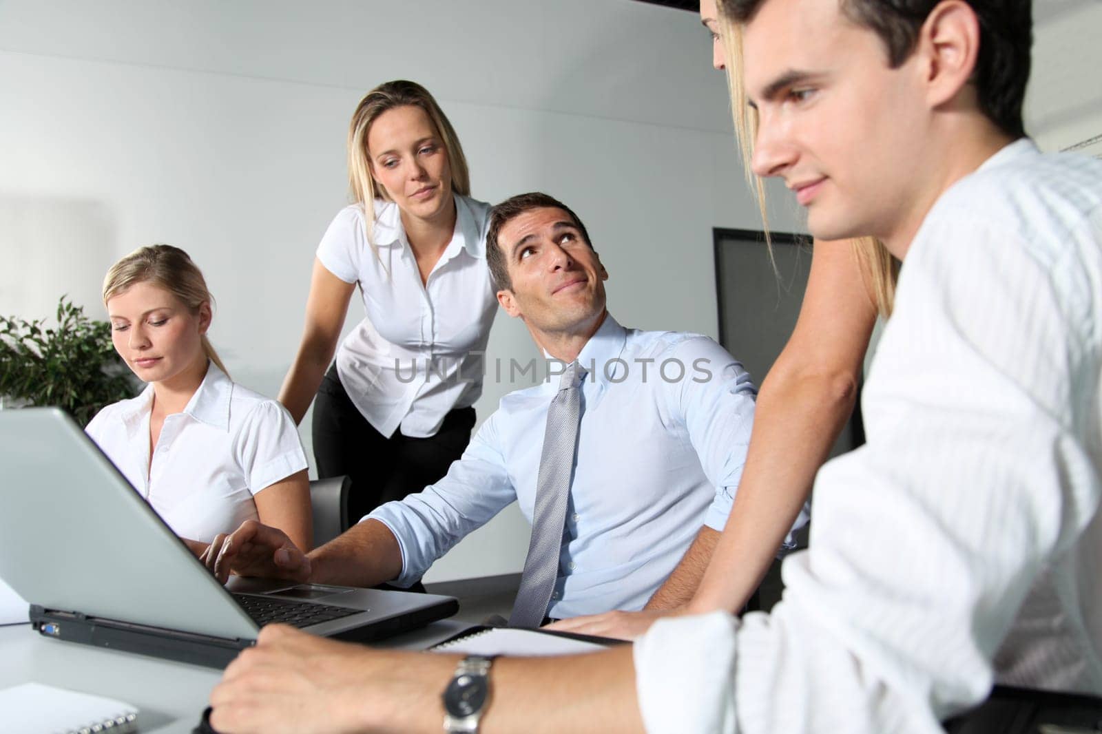 Group of business people meeting in the office