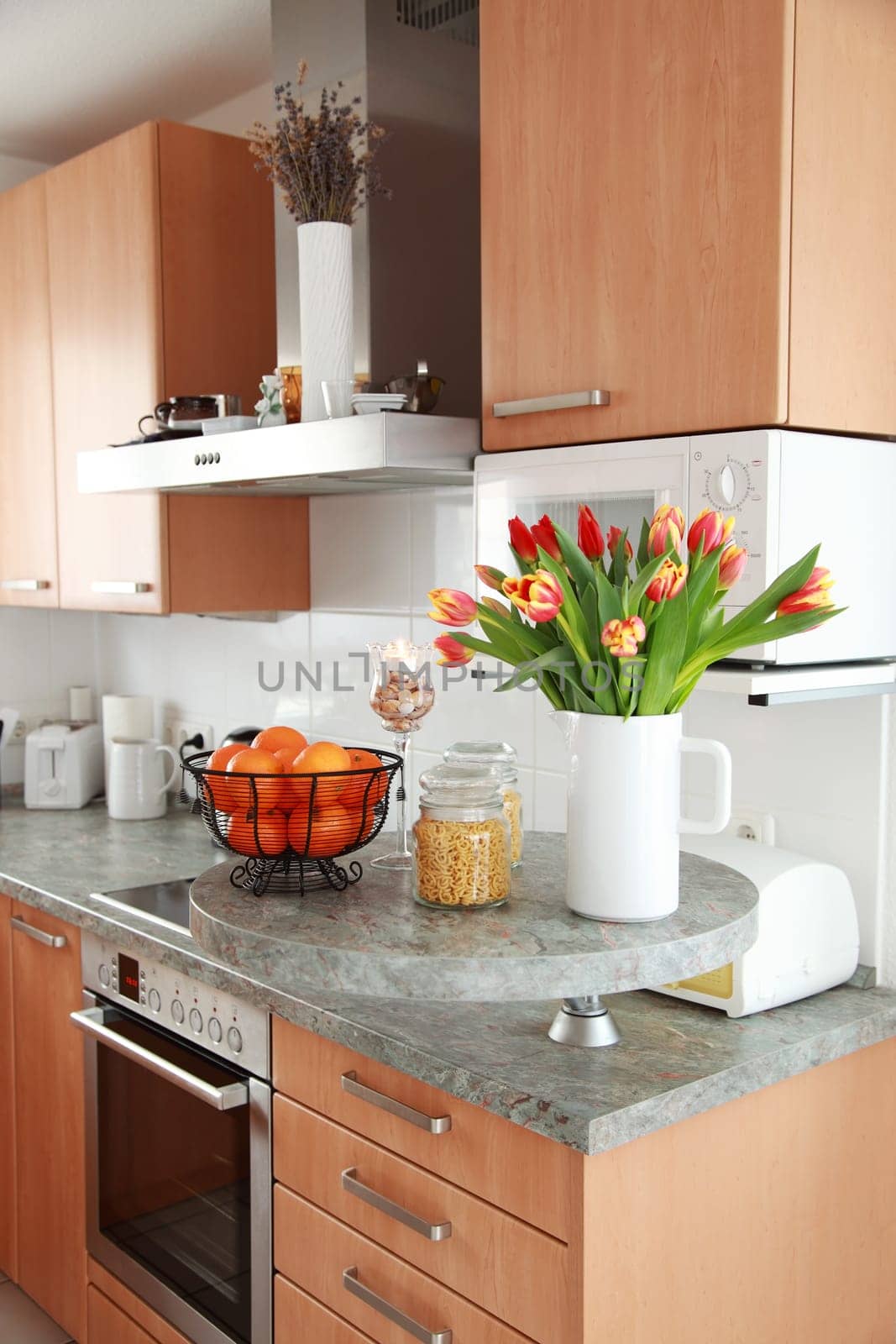 Kitchen and dining room interior