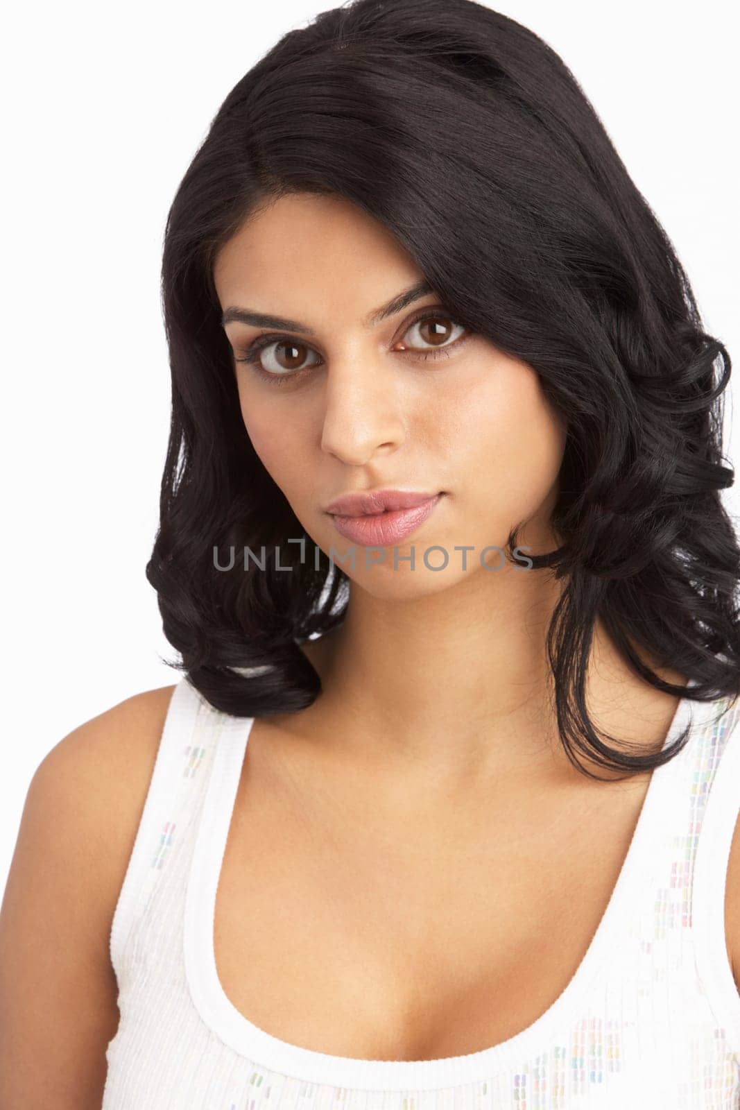 Portrait Of Attractive Young Woman In Studio