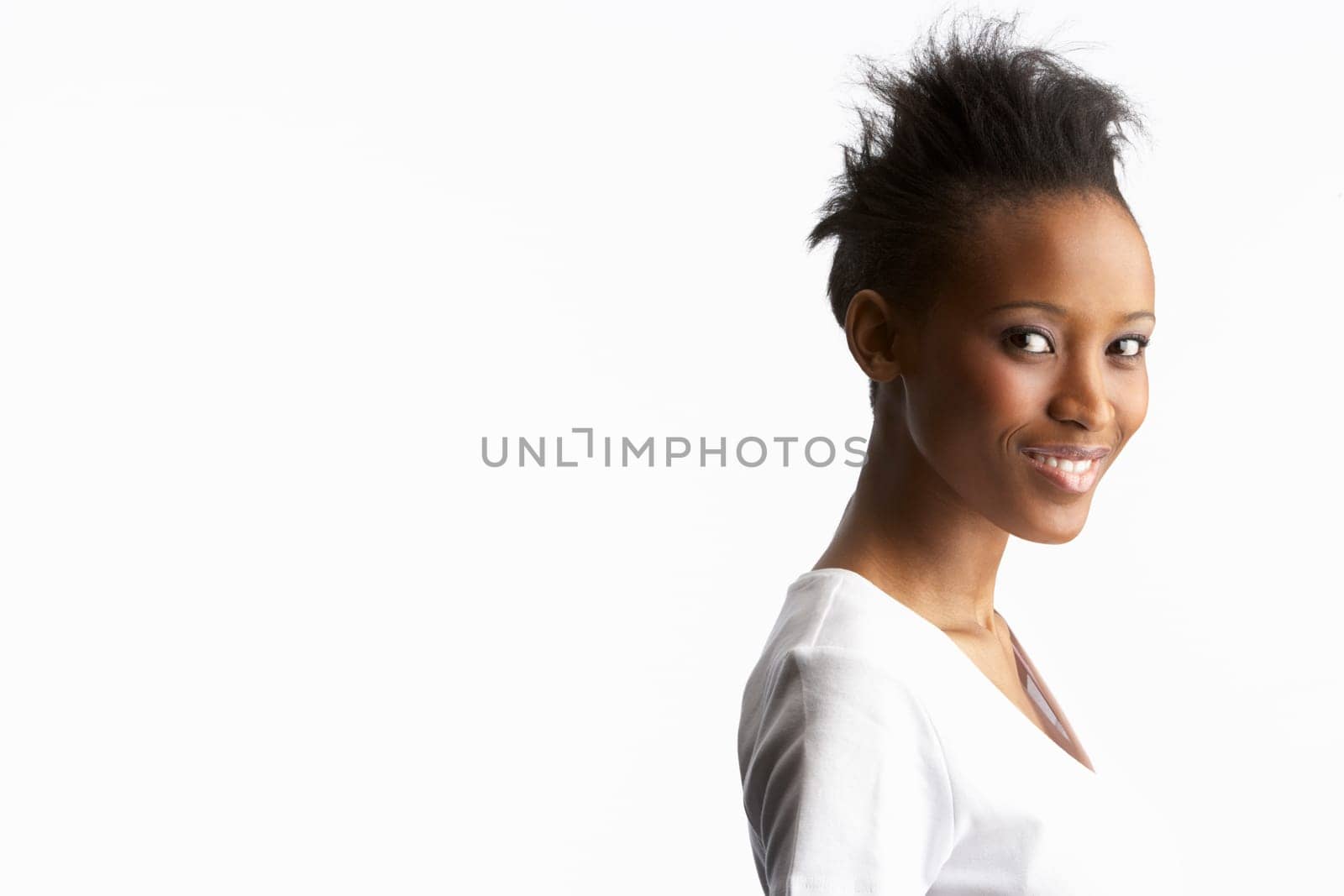Portrait Of Attractive Young Woman In Studio