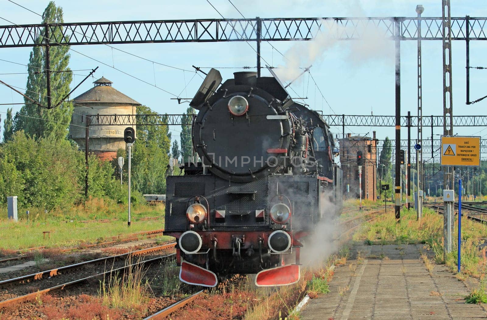 Old retro steam train