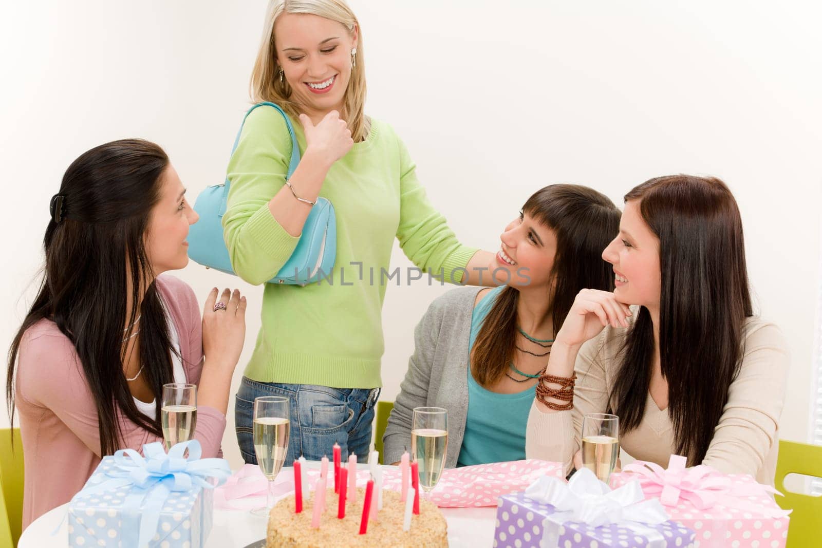 Birthday party - group of woman celebrate