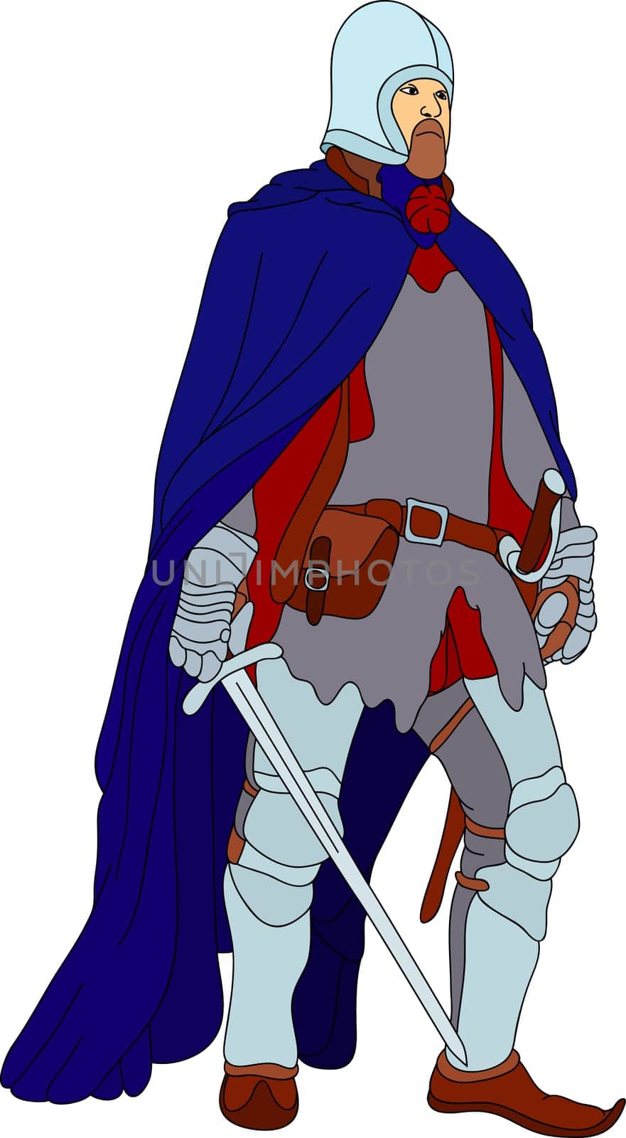 Knight with scimitar