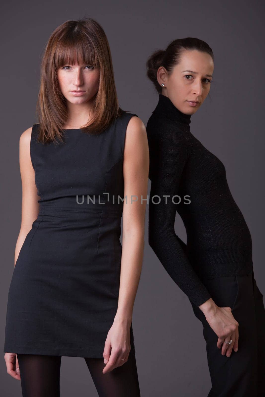 two fashion women