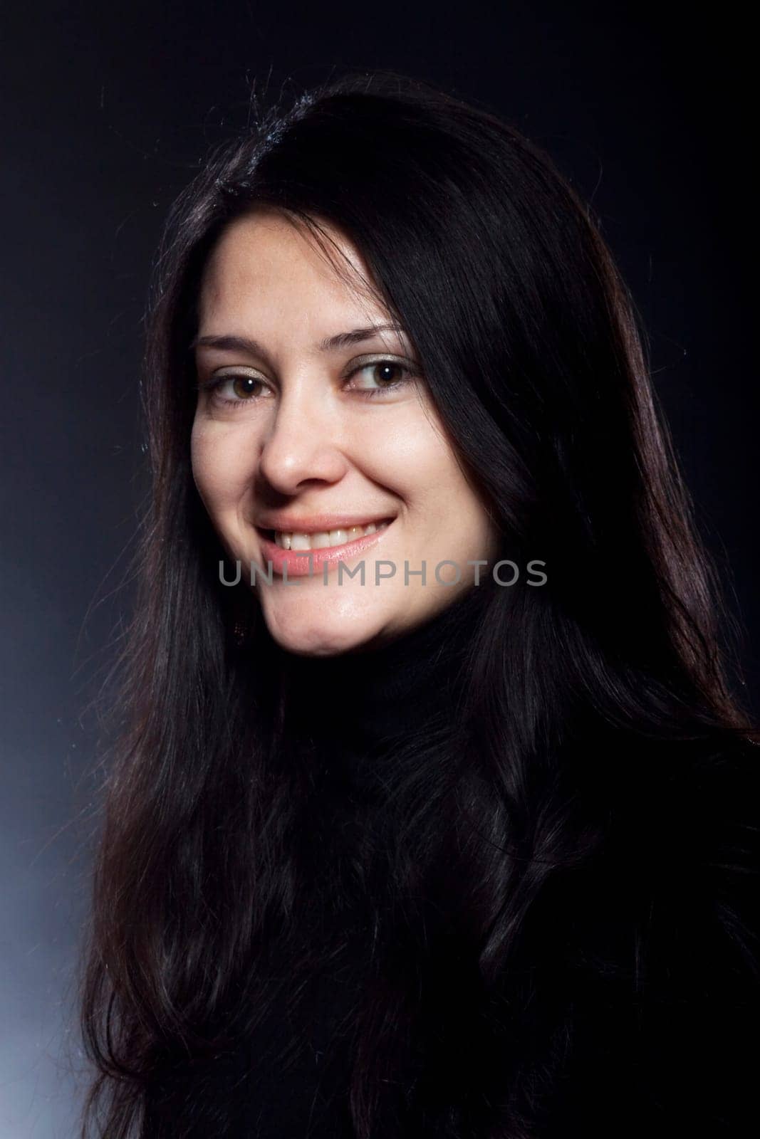 Portrait of beautiful brunette woman