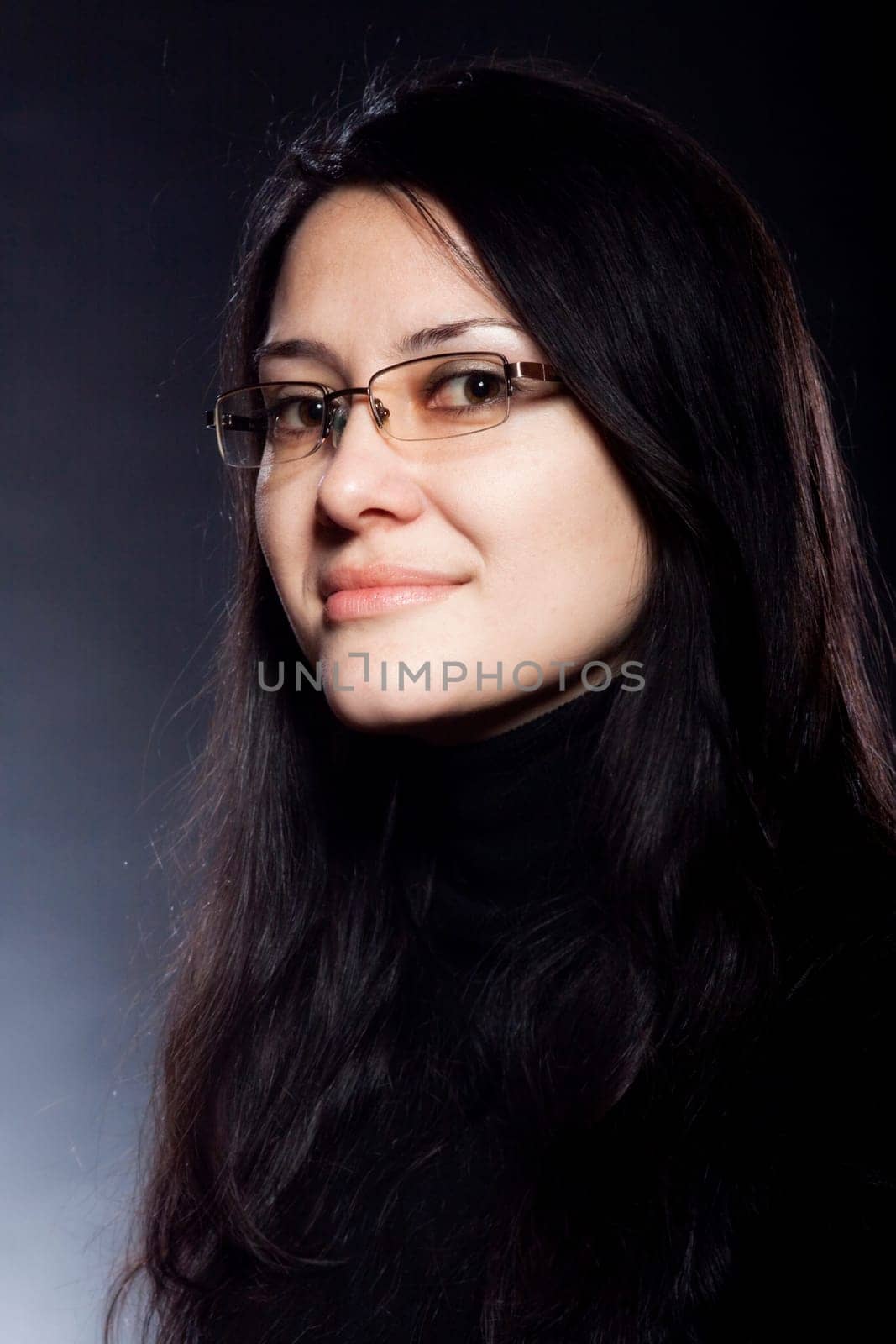Portrait of beautiful brunette woman