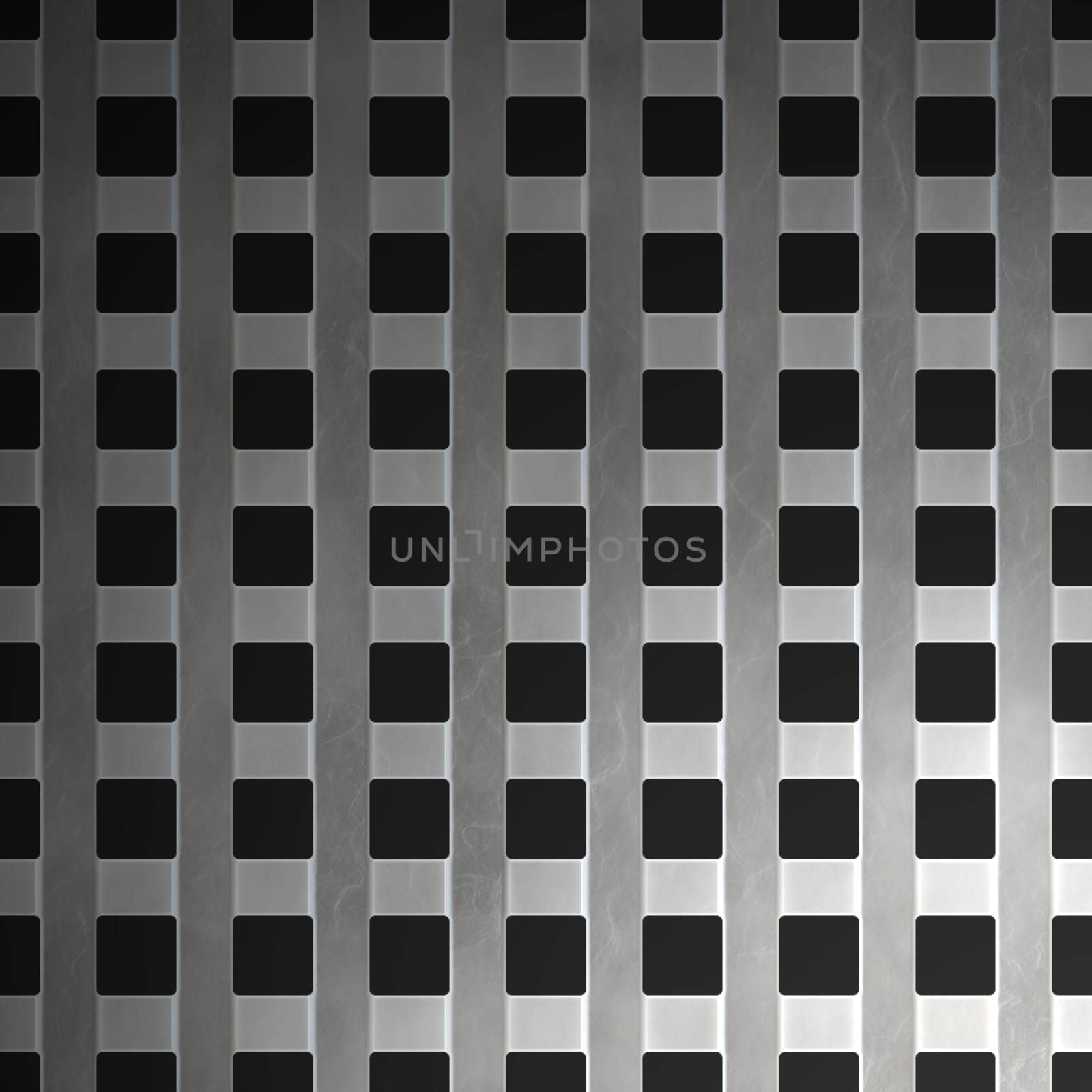A 3d illustration of a steel grate.