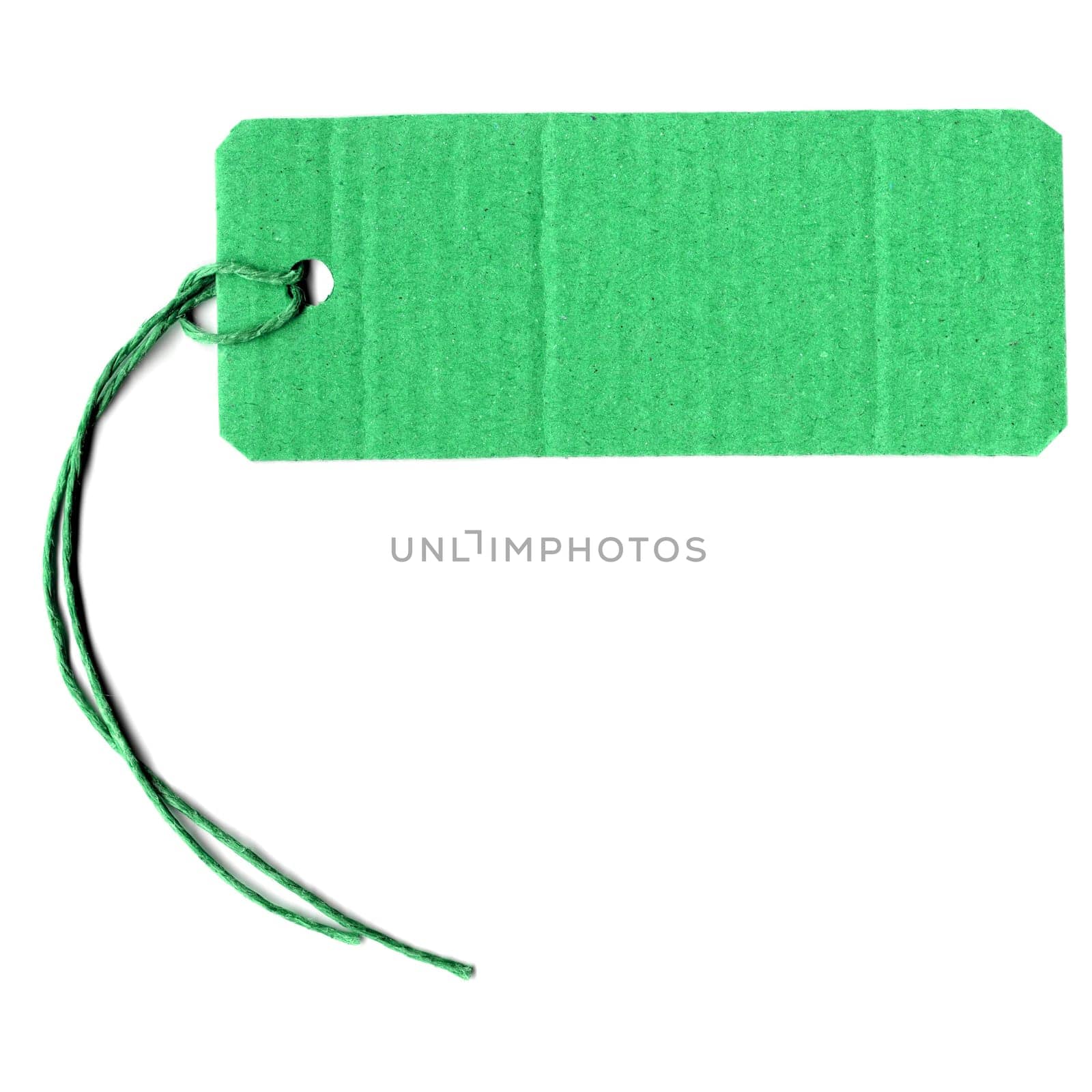 Price tag or address label with string