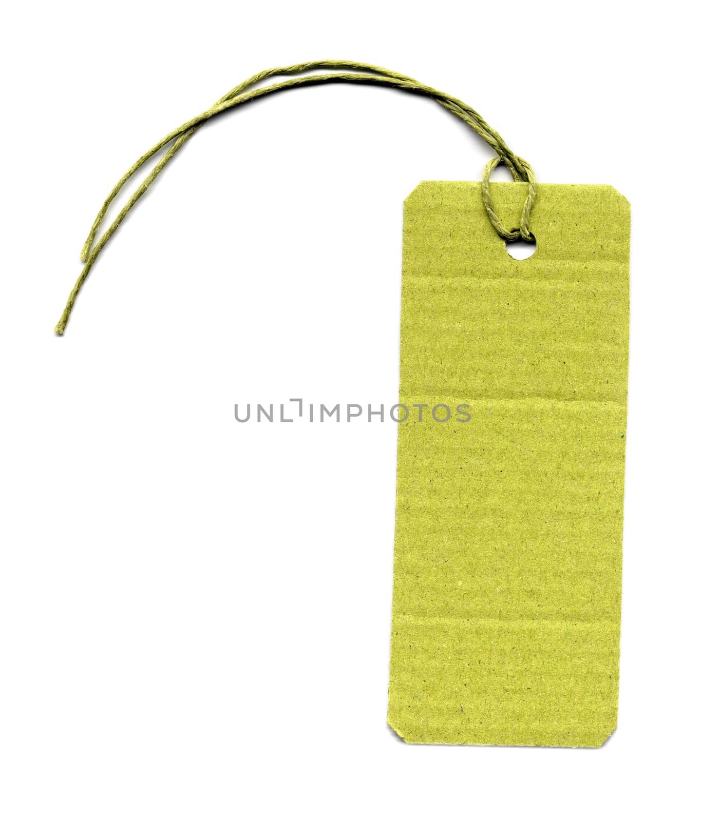 Price tag or address label with string