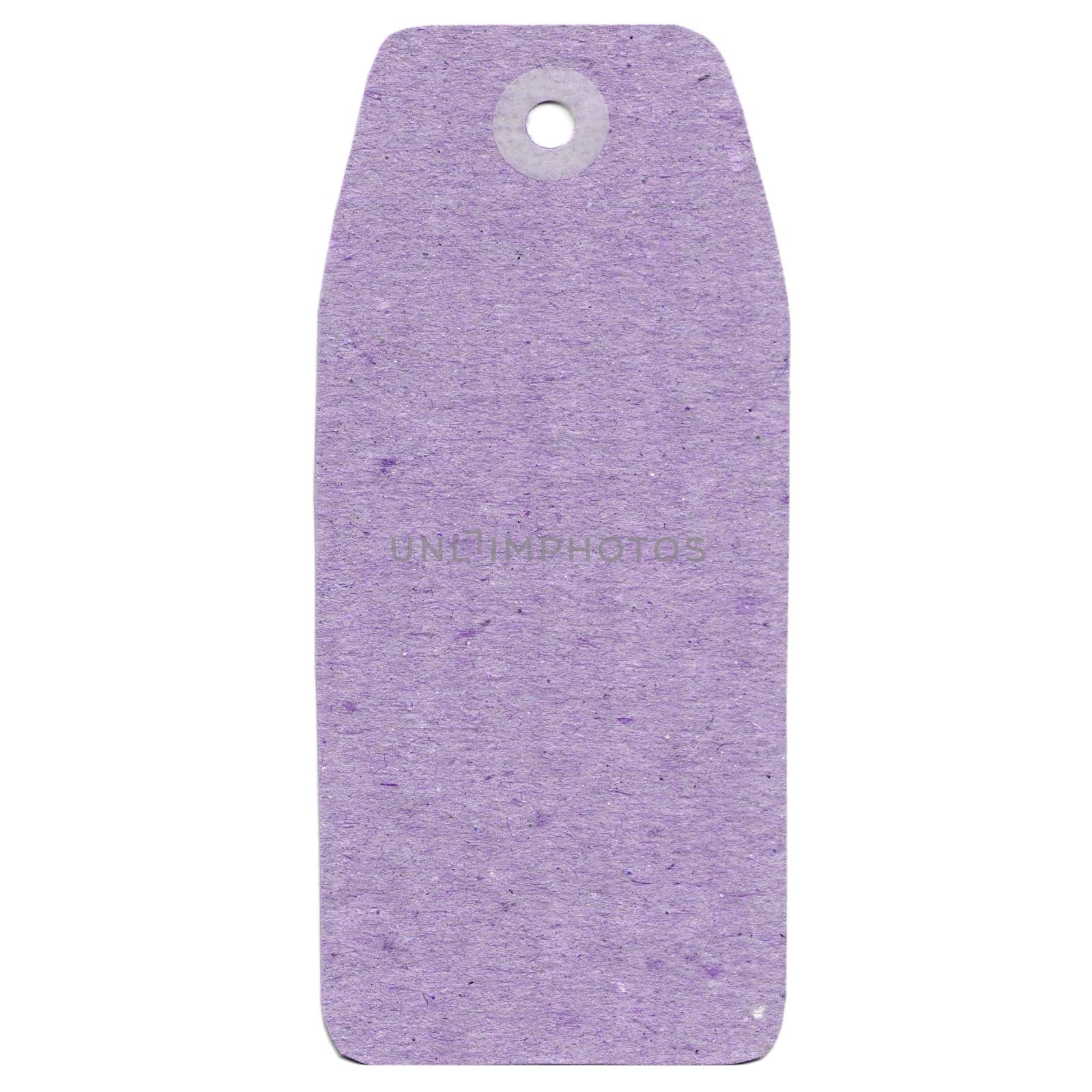 Tag label isolated over a white background