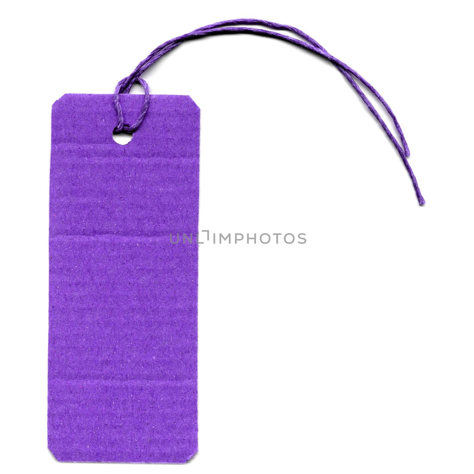Price tag or address label with string