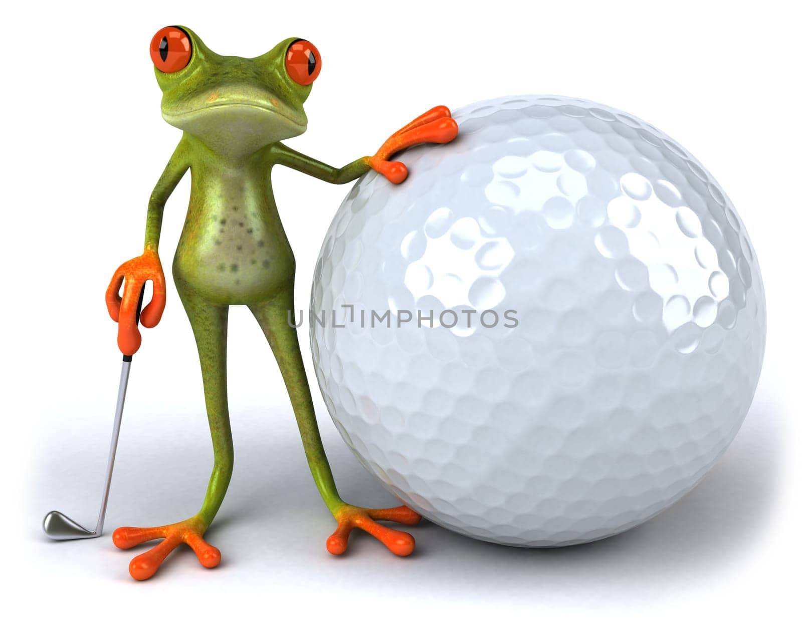 Frog and golf
