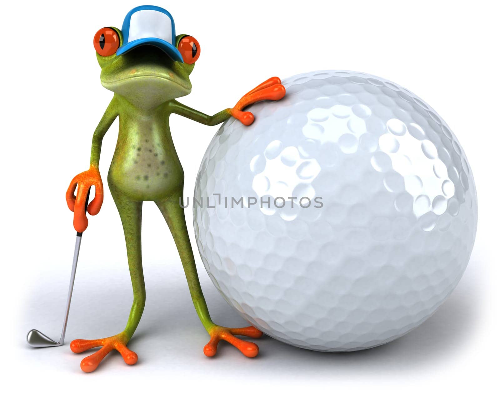 Frog and golf