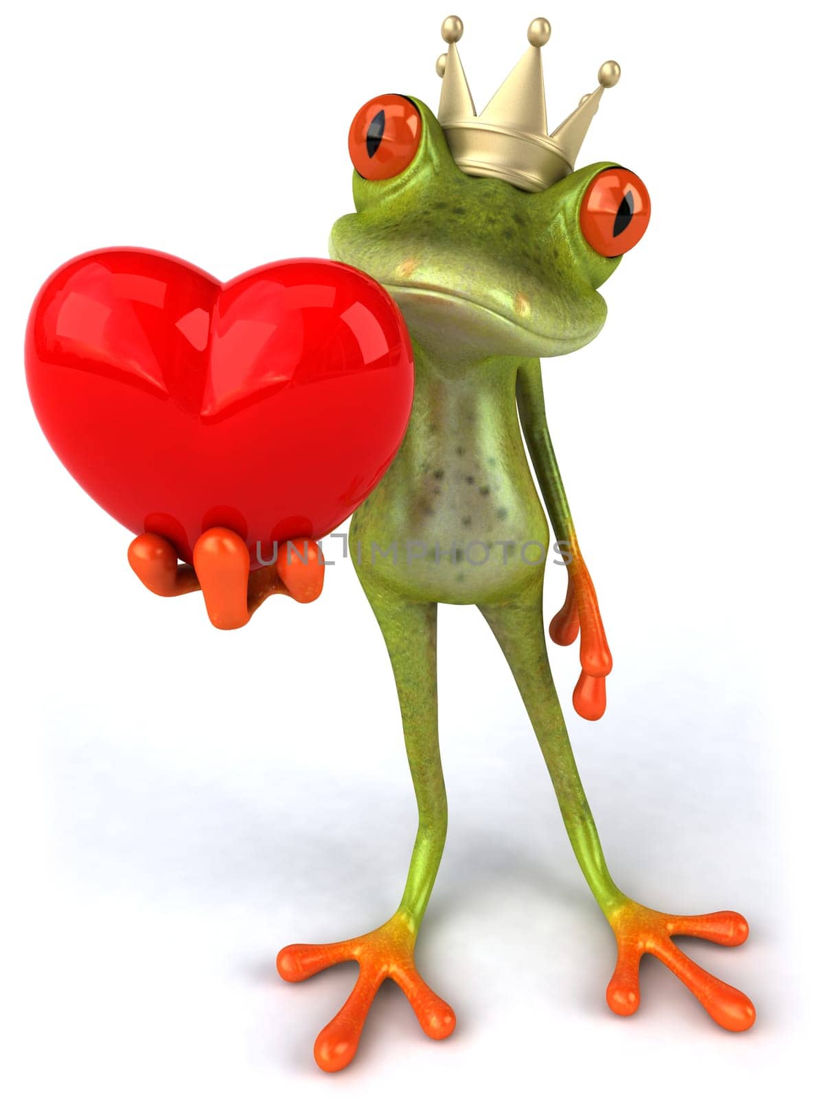 Frog in love