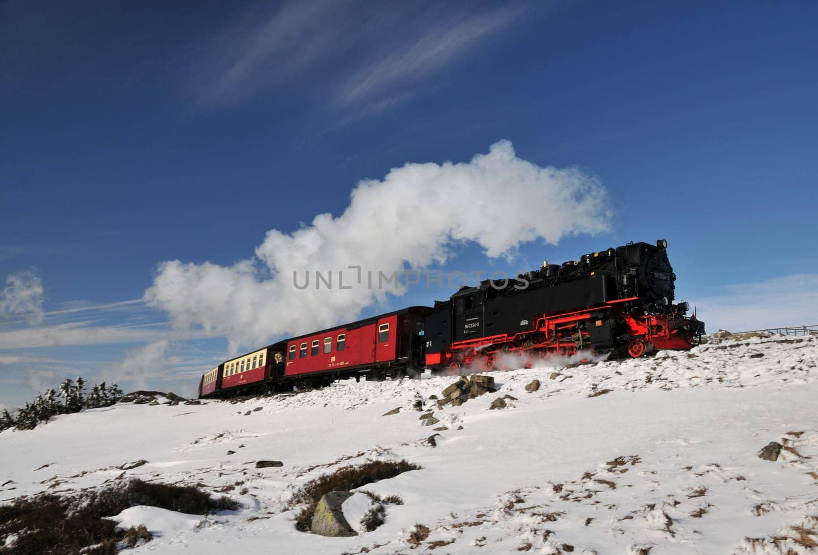 Harz narrow-gauge railway on the Brocken
