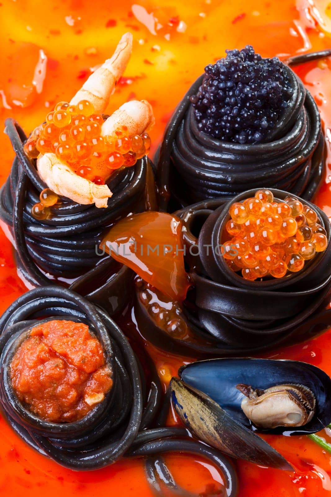 black pasta