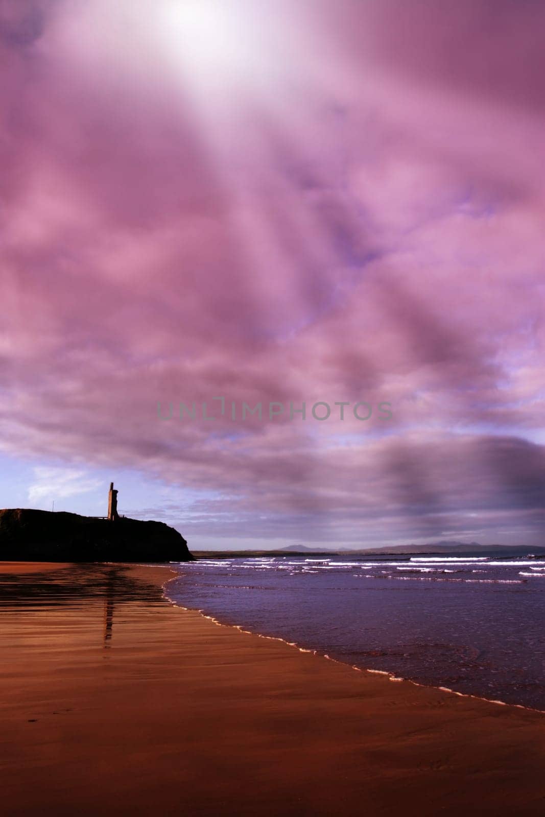 a view of the beach in ballybunion co kerry ireland