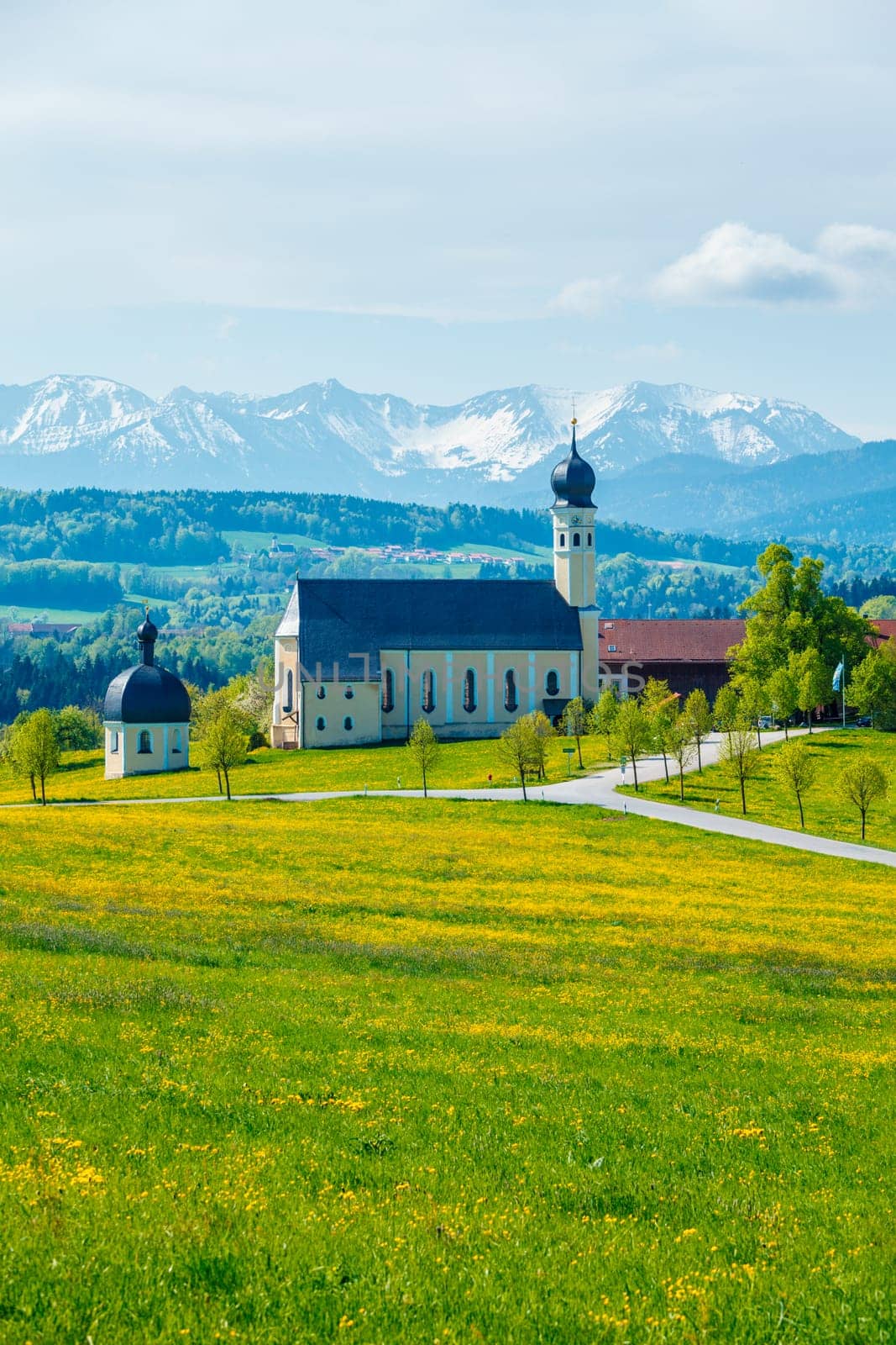 Church of Wilparting, Irschenberg, Upper Bavaria, Germany by dimol