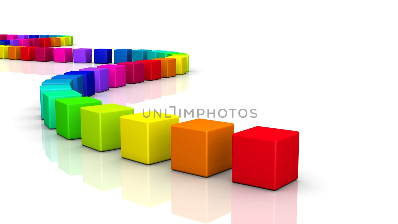 3D Cube - Rainbow Snake 04