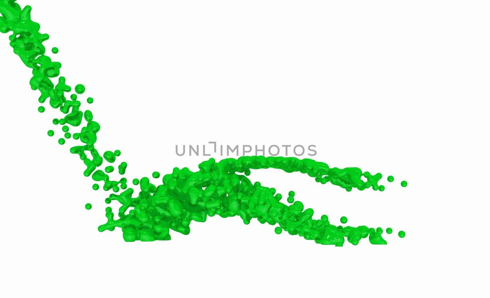 Green Liquid on white background - 06