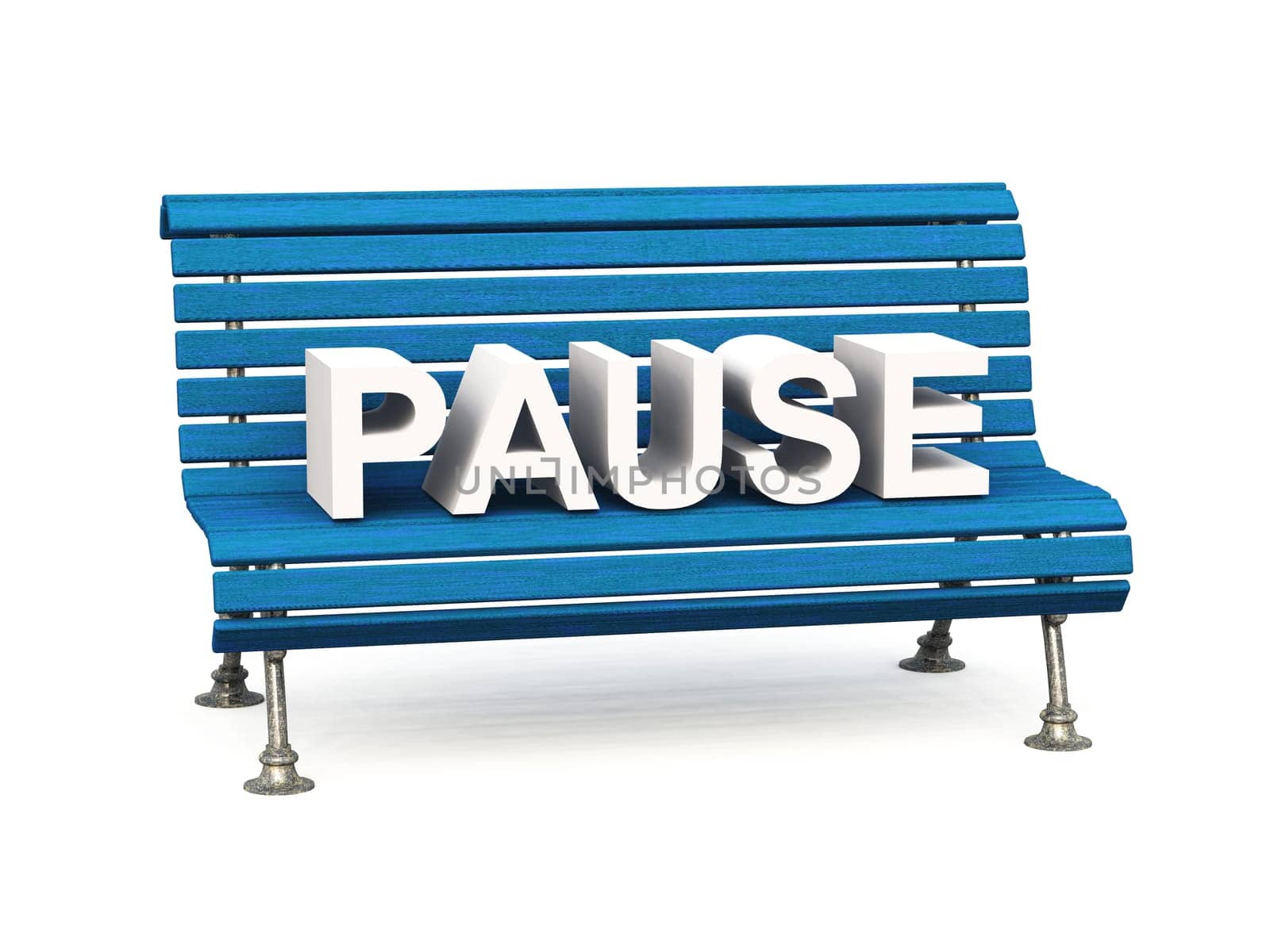 Finally break - the park bench