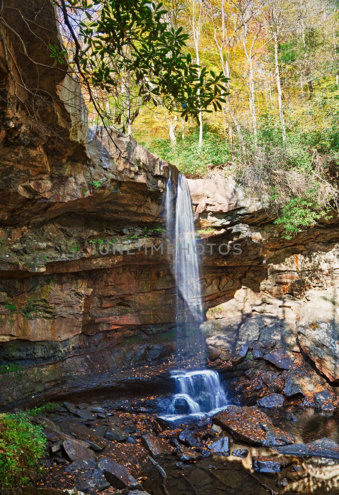 Cucumber Falls in Ohiopyle state park in Pennsylvania