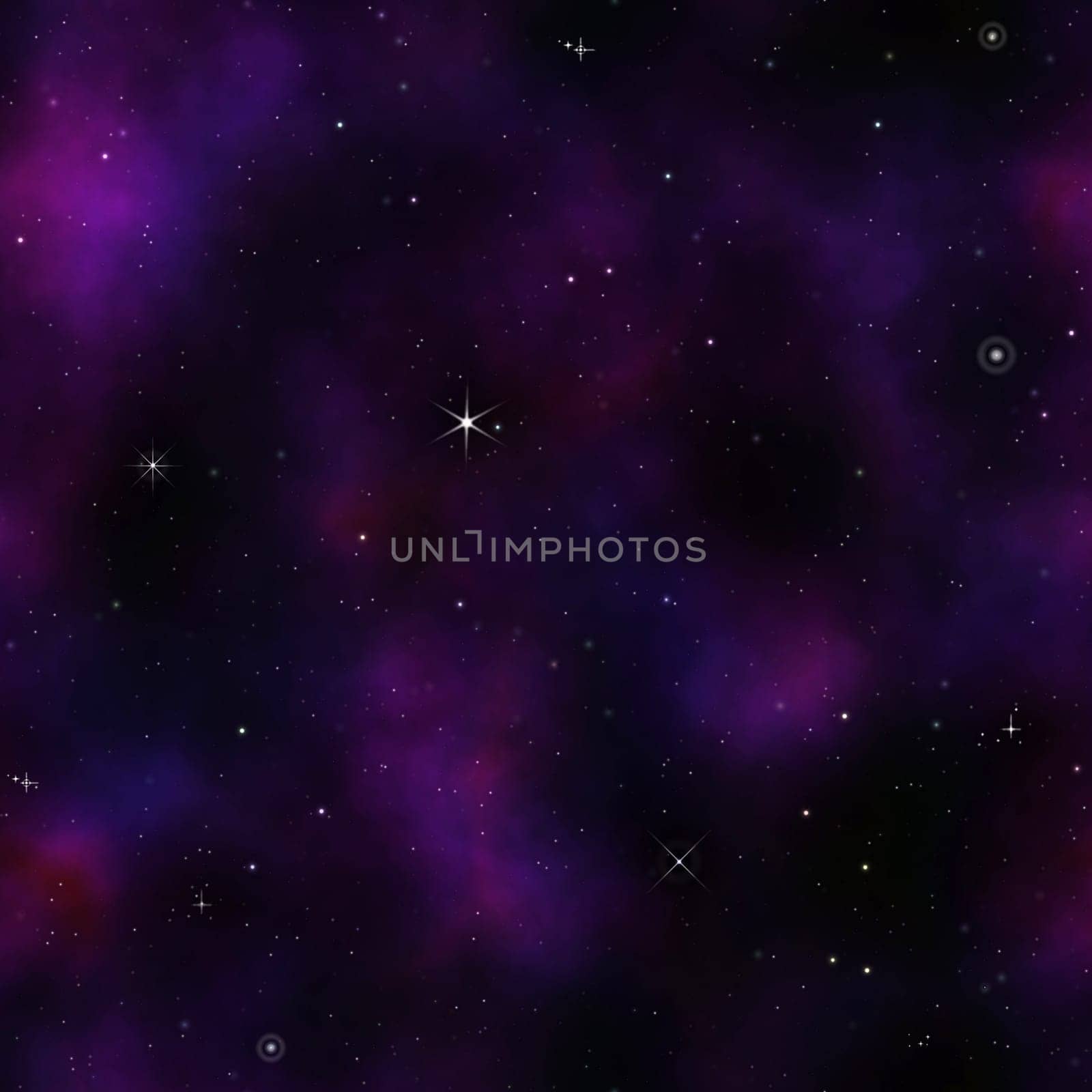 background image of deep space with stars and clouds