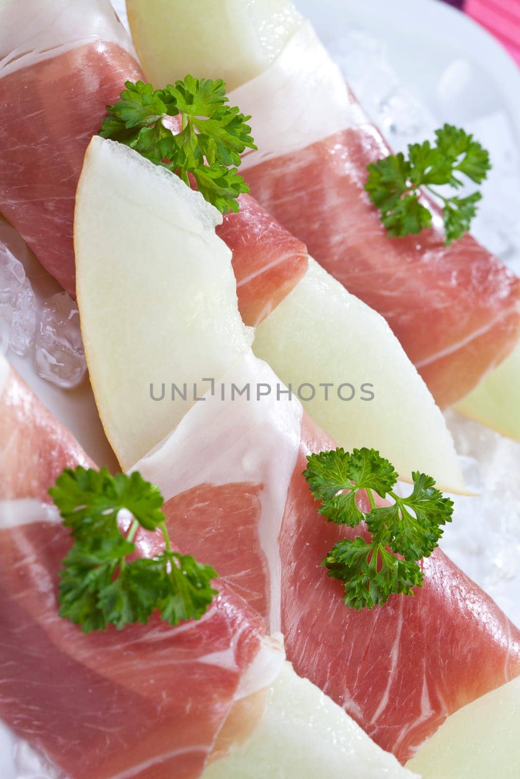 Honeydew melon and Parma ham