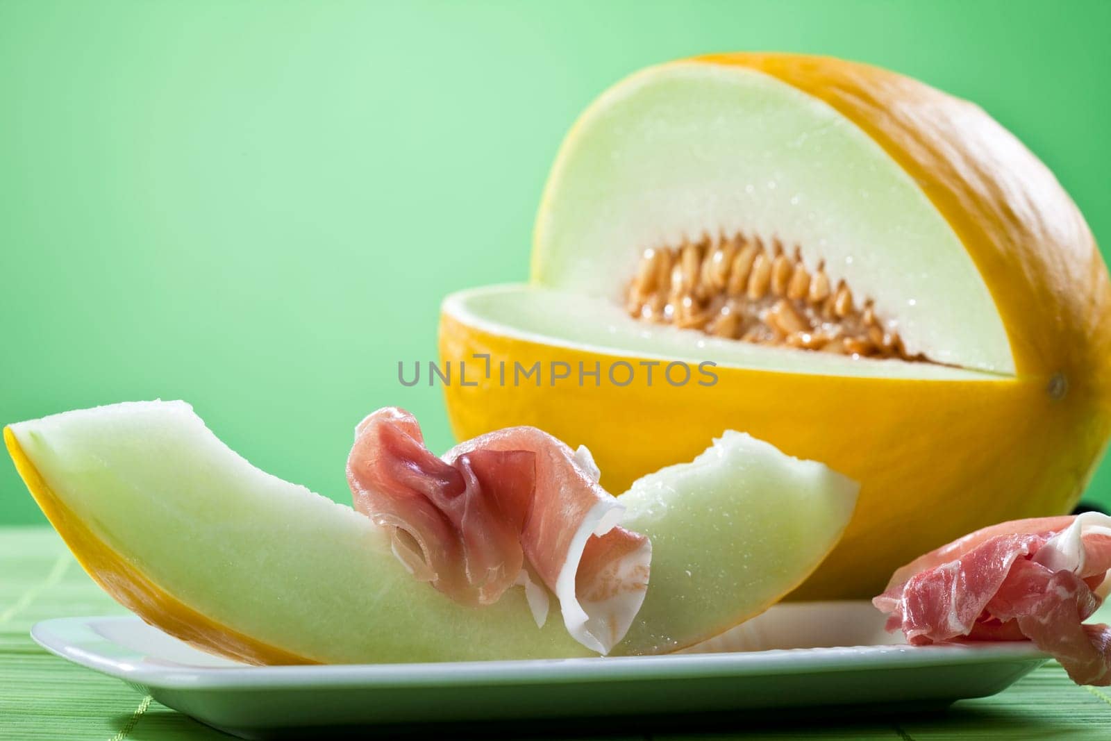 Honeydew melon and Parma ham
