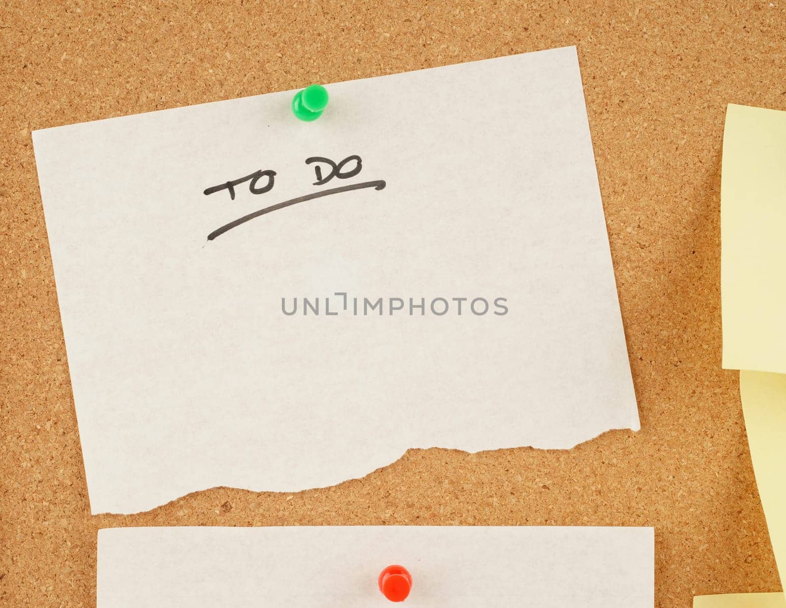 great image of notes pinned to a corkboard