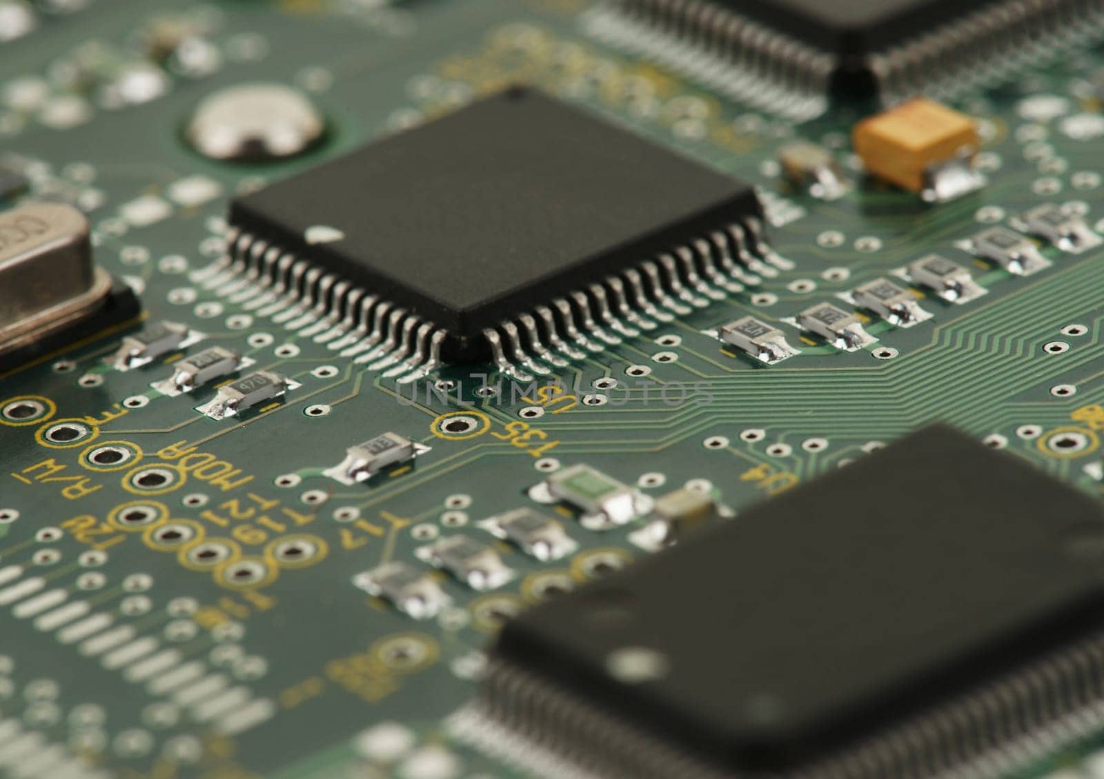 image of integrated circuits and surface mount technology