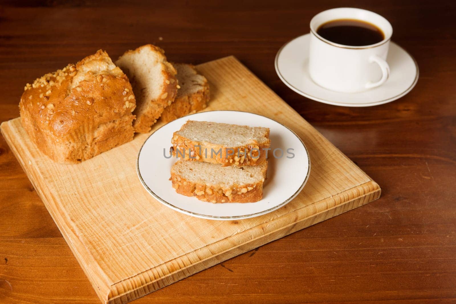 slices of cake and a cup coffee
