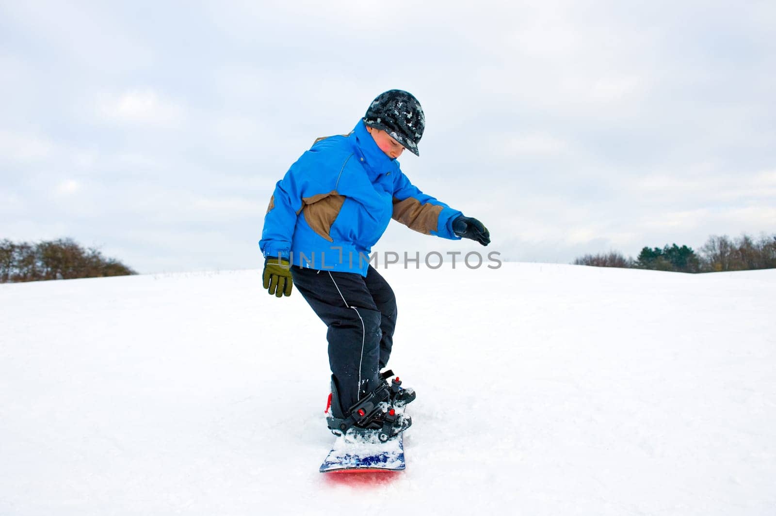 boy and his snowboard