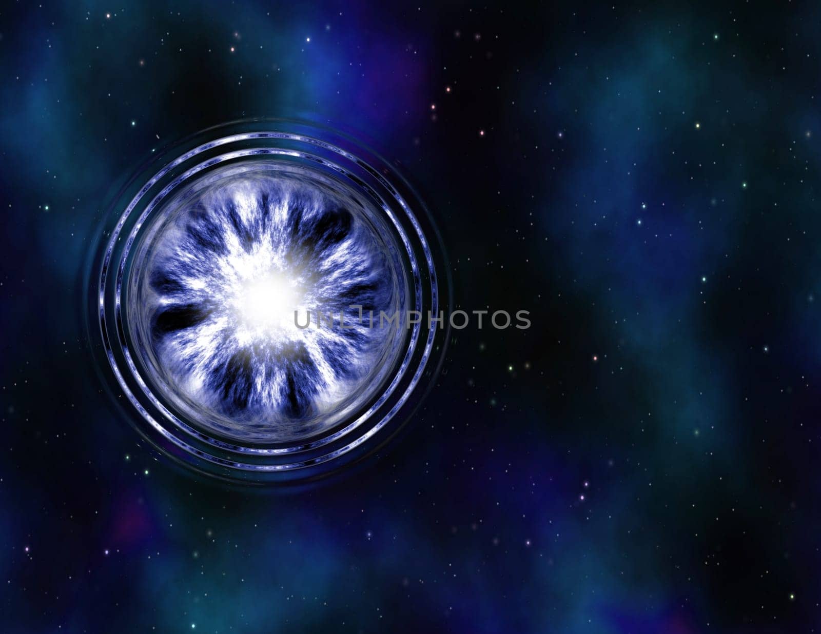 image of a wormhole or vortex in space