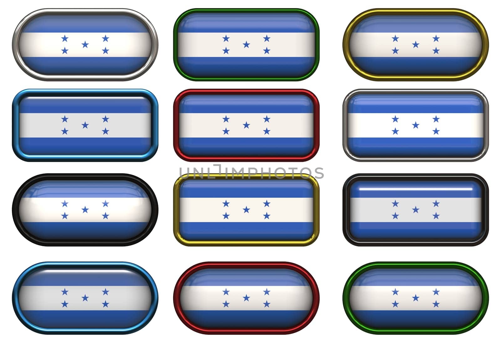 twelve buttons of the Flag of Honduras