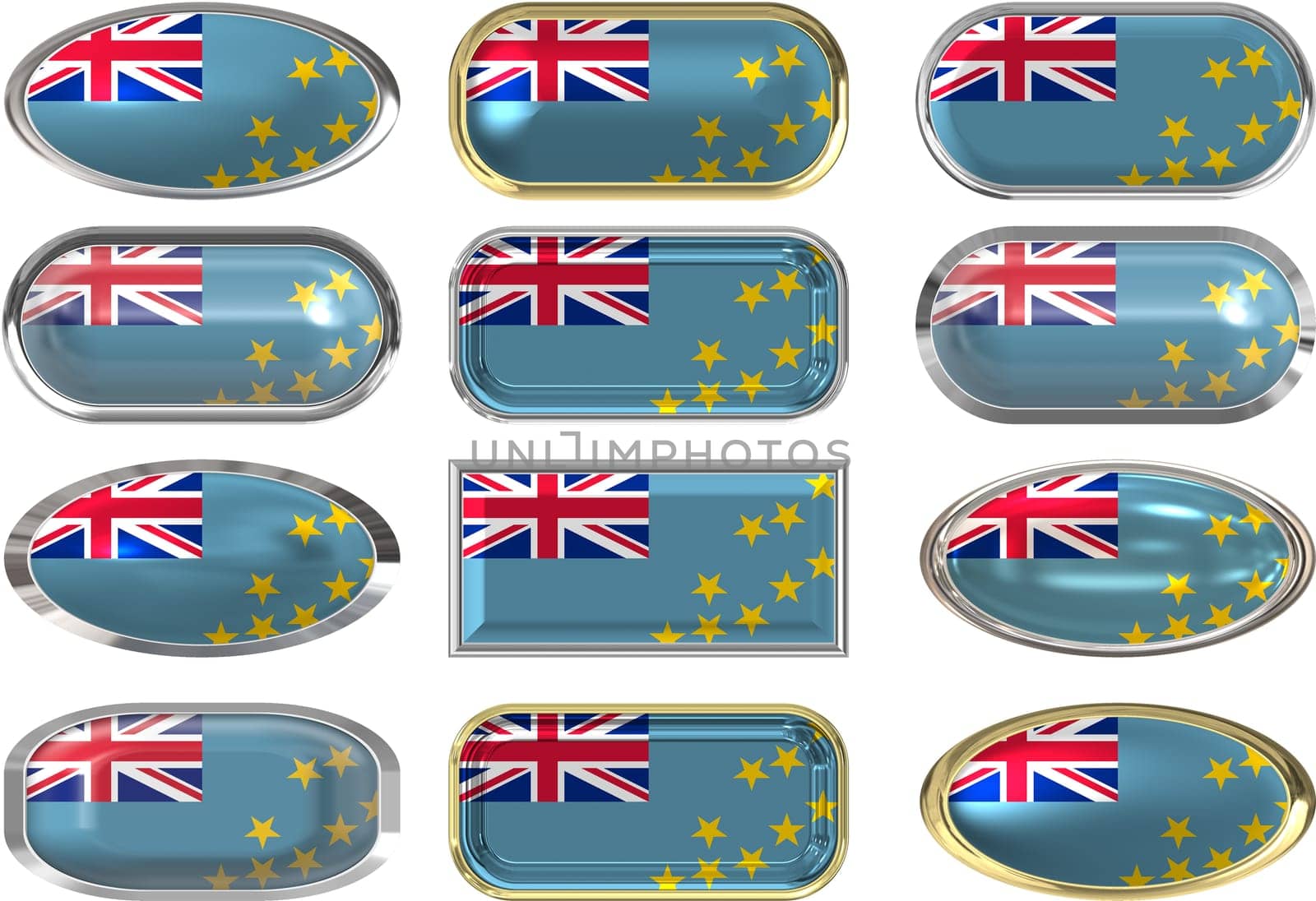 twelve buttons of the Flag of Tuvalu