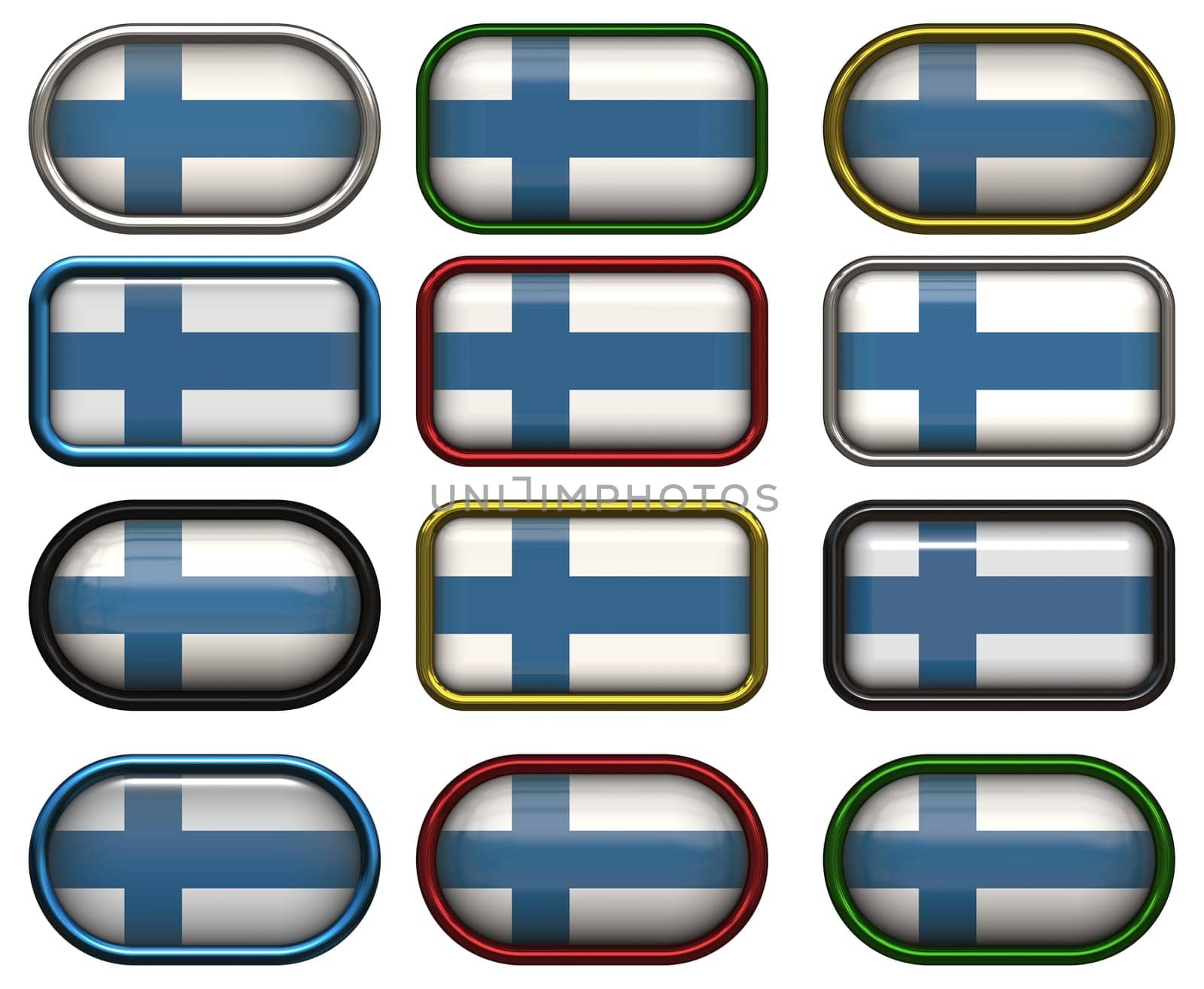 twelve buttons of the Flag of Finland