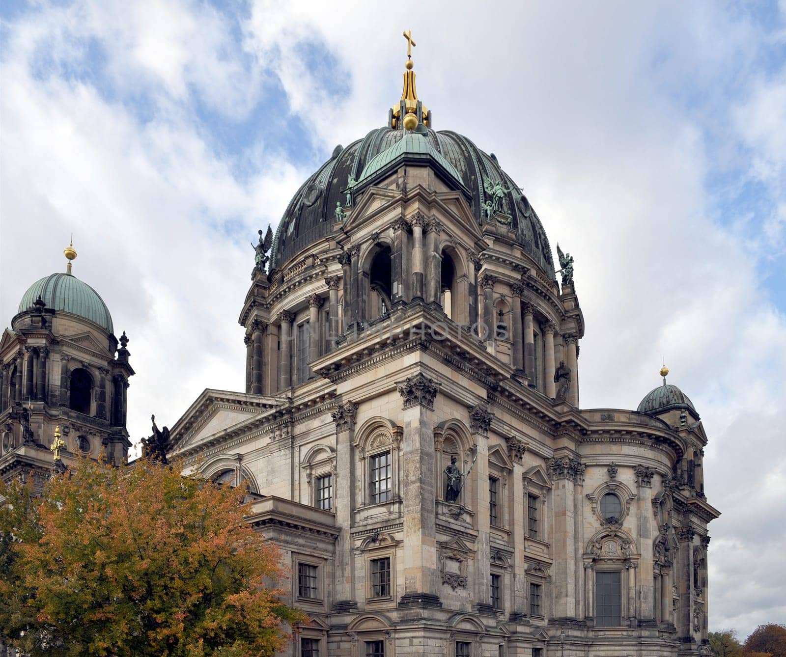 Berliner Dom cathedral church in Berlin, Germany - rectilinear frontal view