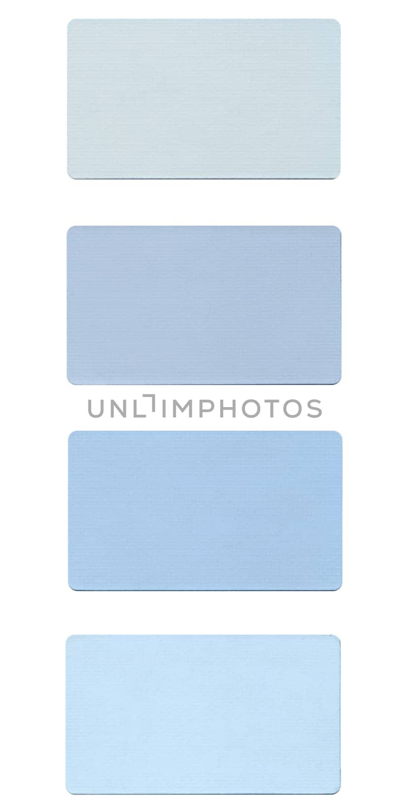 Colour fabric paint samples isolated over white