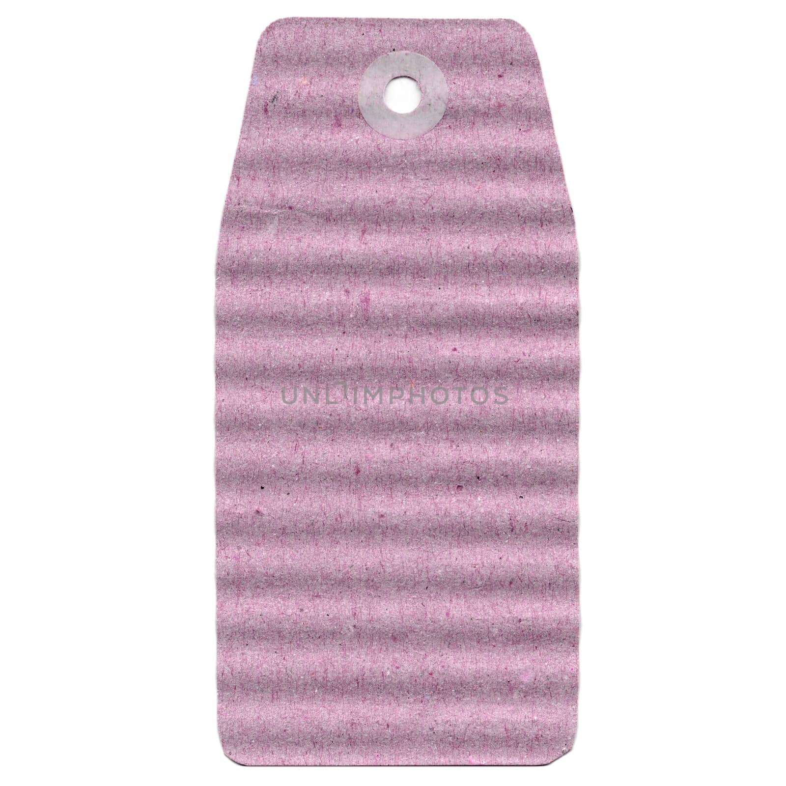 Tag label isolated over a white background