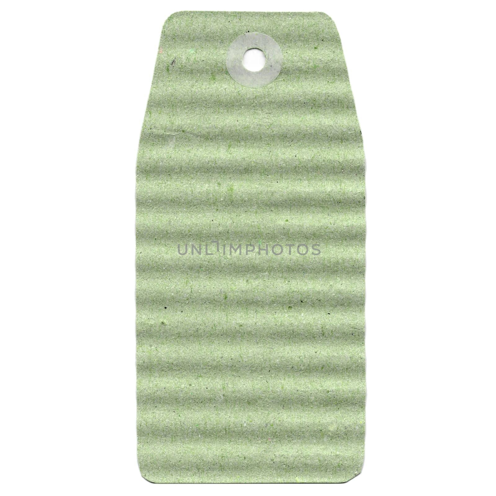Tag label isolated over a white background