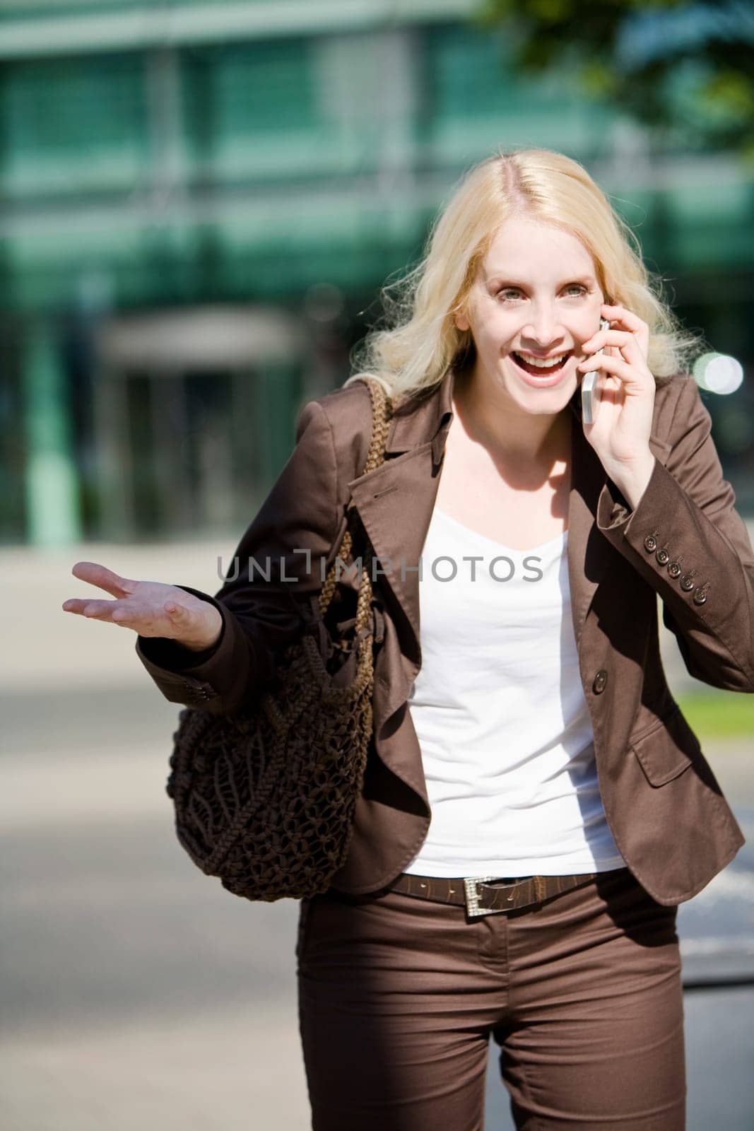 Woman with mobile phone