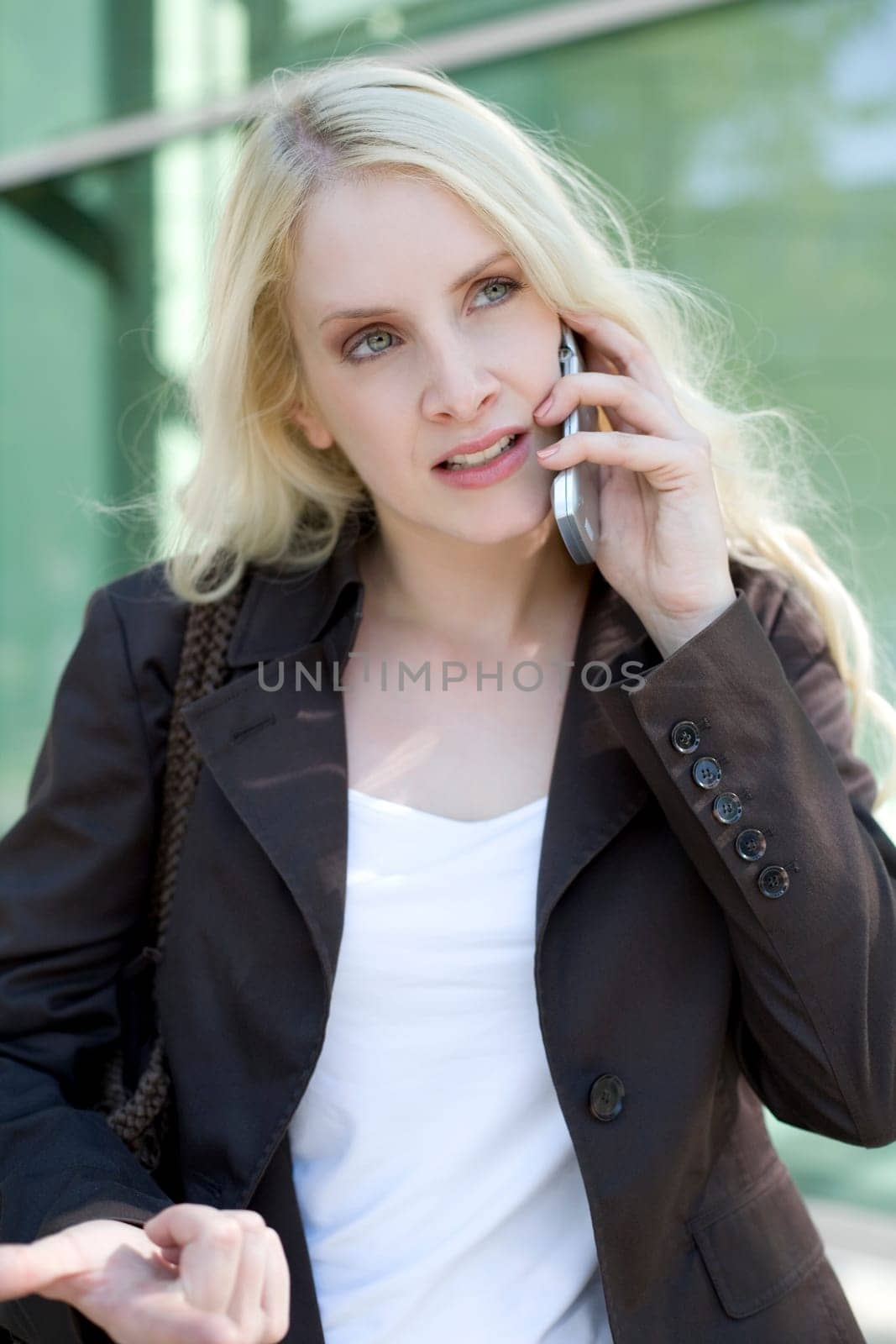 Woman with mobile phone