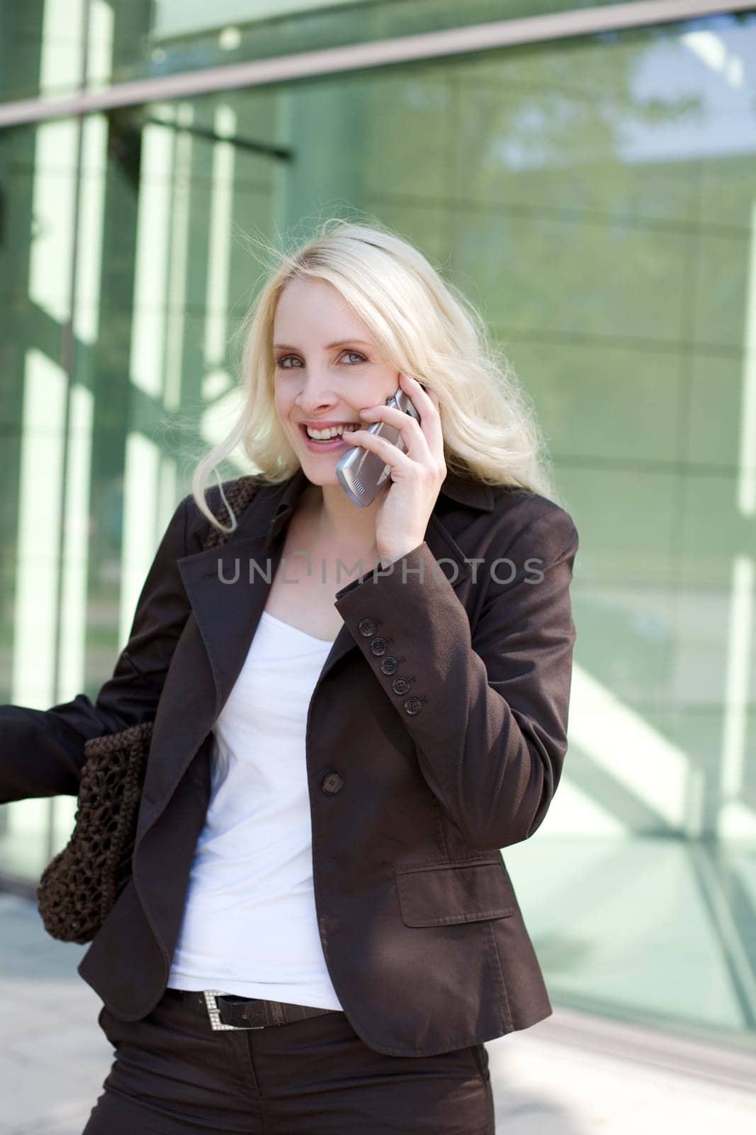 Woman with mobile phone
