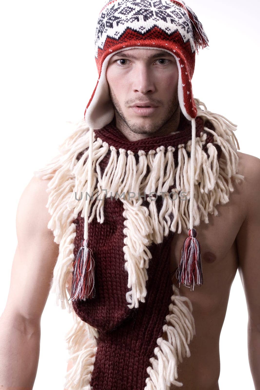 Man with scarf