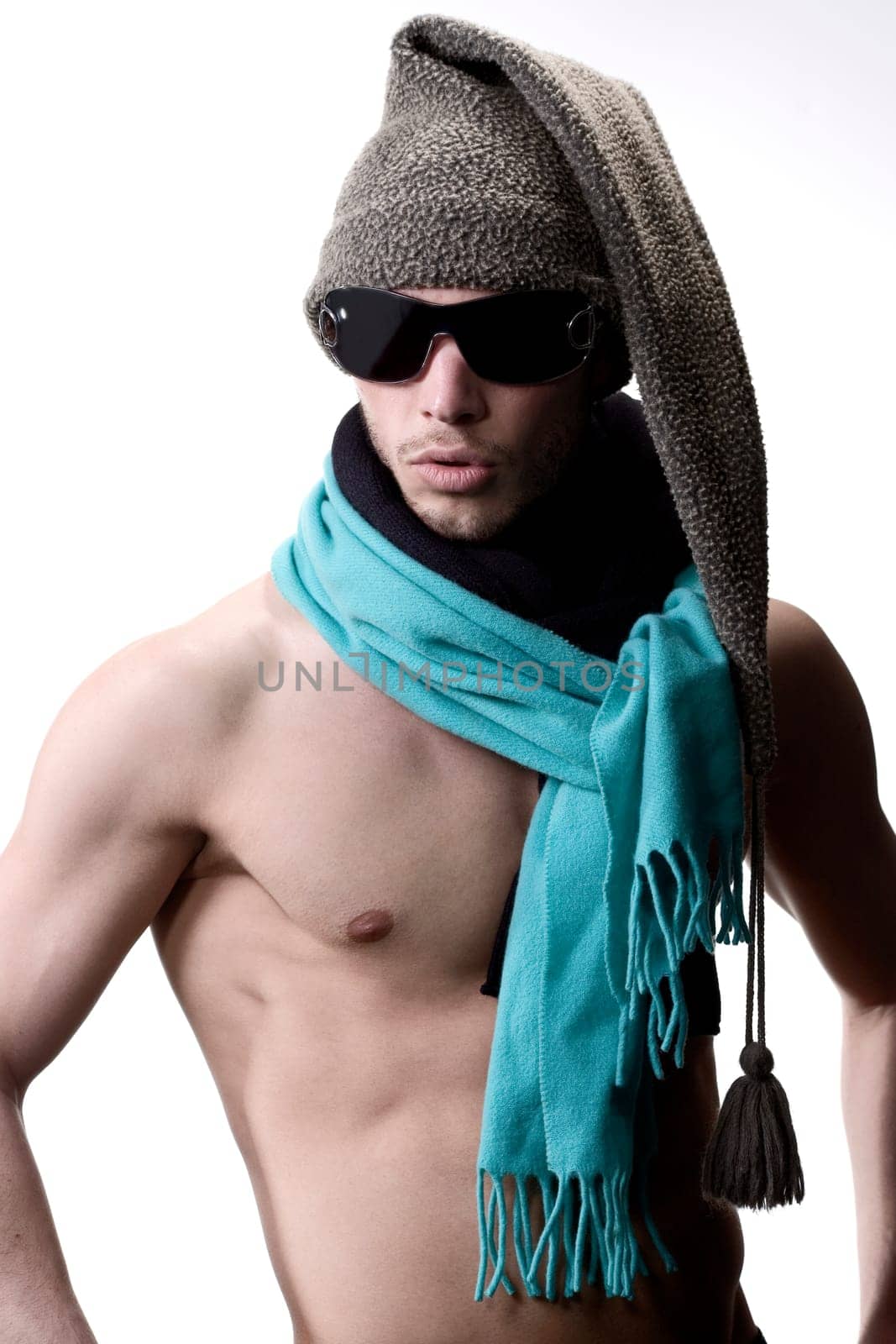 Man with scarf