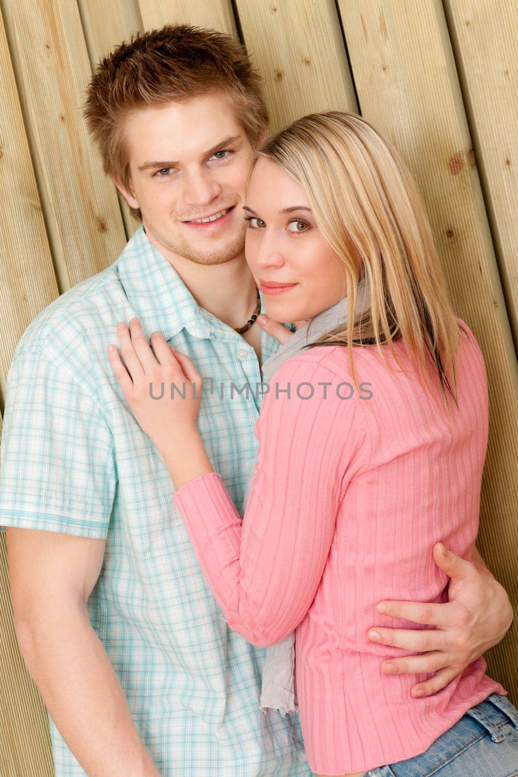 Couple in love - happy enjoy summer and sun