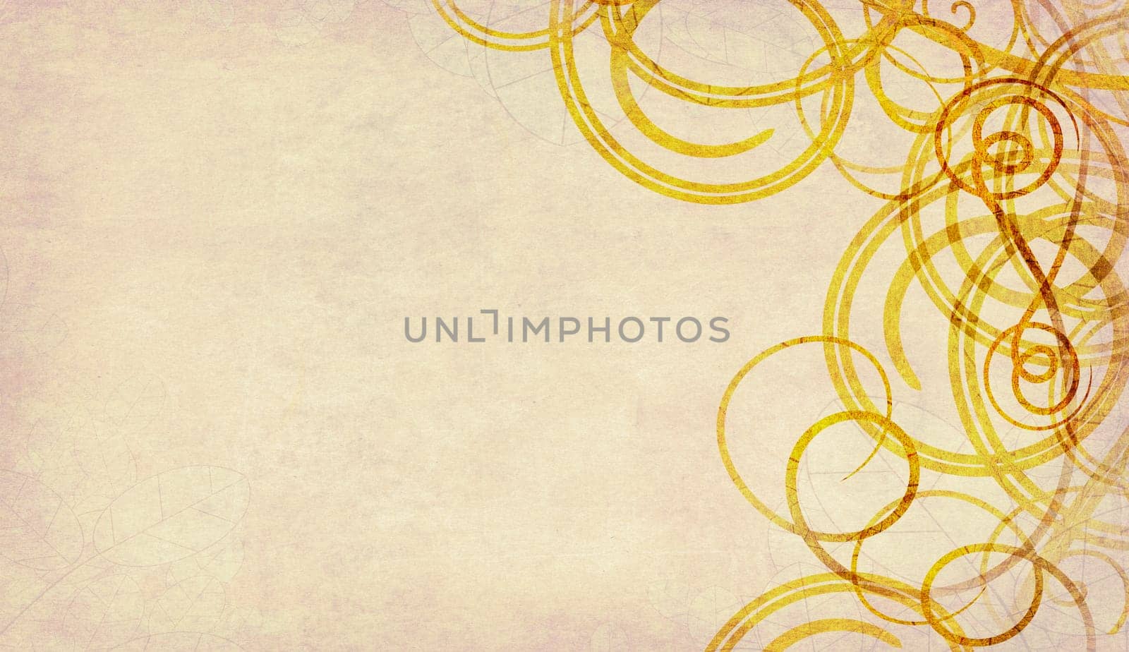 Swirls on old paper background