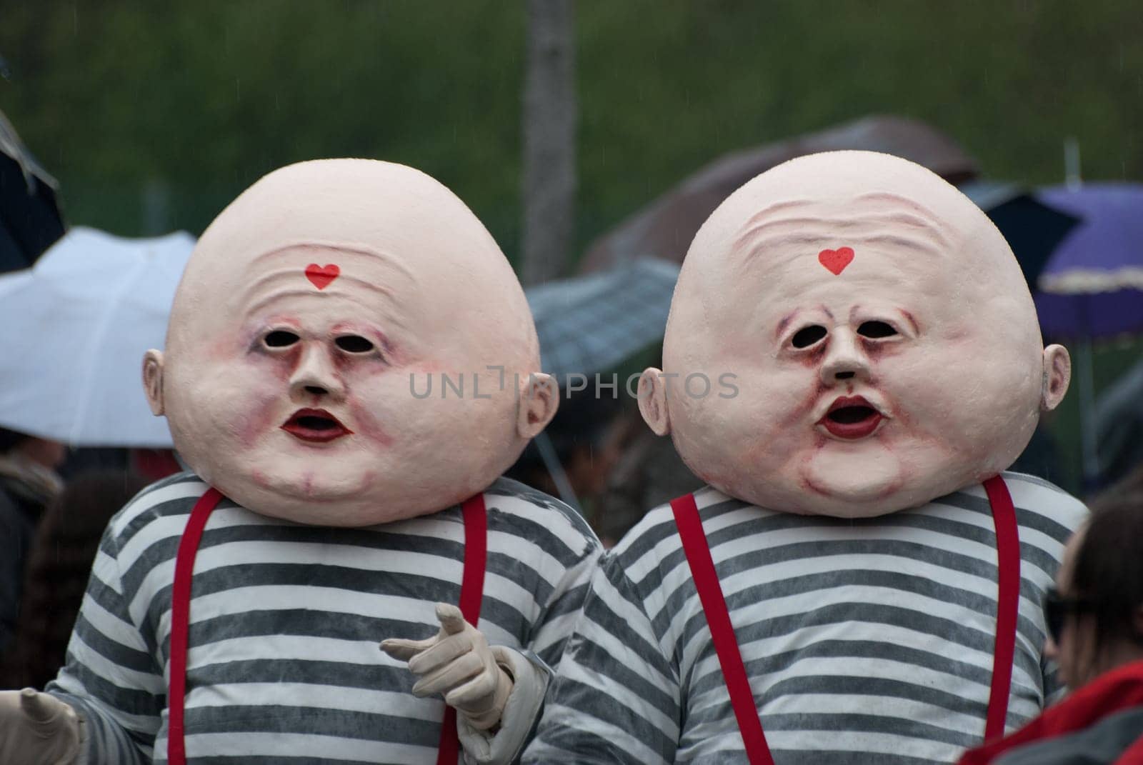 OVAR, PORTUGAL - MARCH 8: Group &#039 Bailarinos&#039   during the Carnival Parade on March 8, 2011 in Ovar, Portugal.