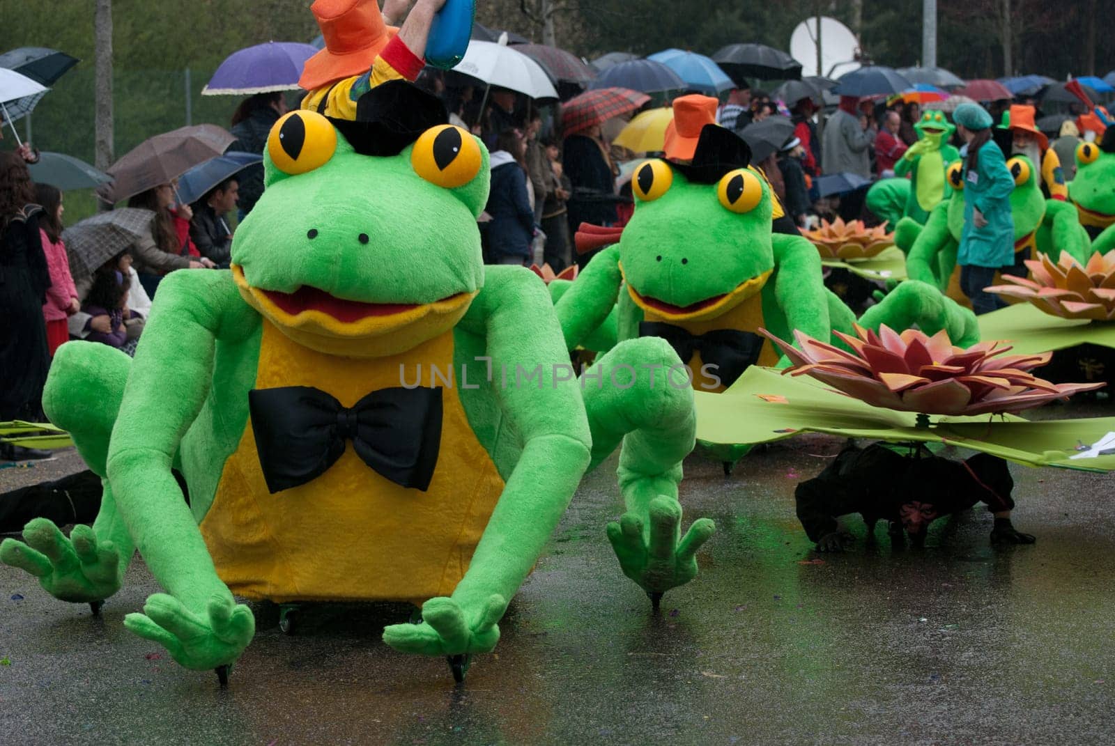 OVAR, PORTUGAL - MARCH 8: Group &#039 Xaxas&#039   during the Carnival Parade on March 8, 2011 in Ovar, Portugal.